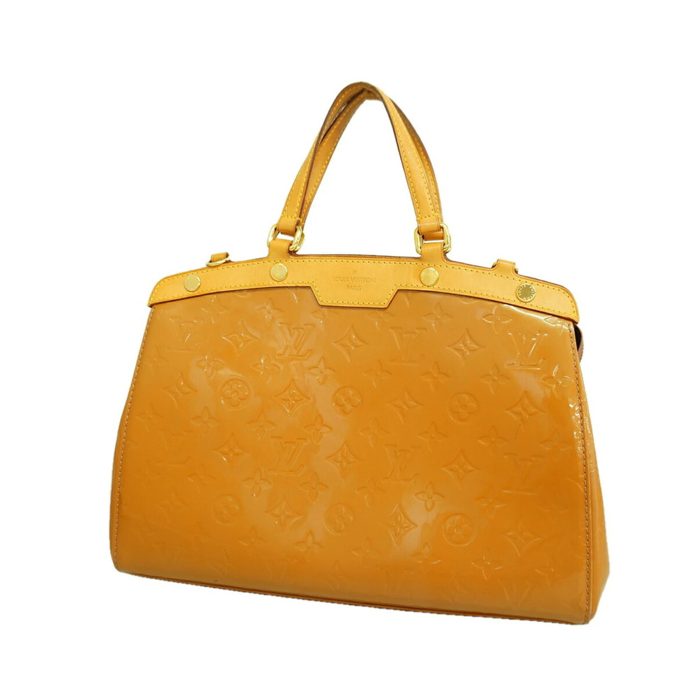 Louis Vuitton Vernis MM Handbag M91588 Rose Velours (Women's)
